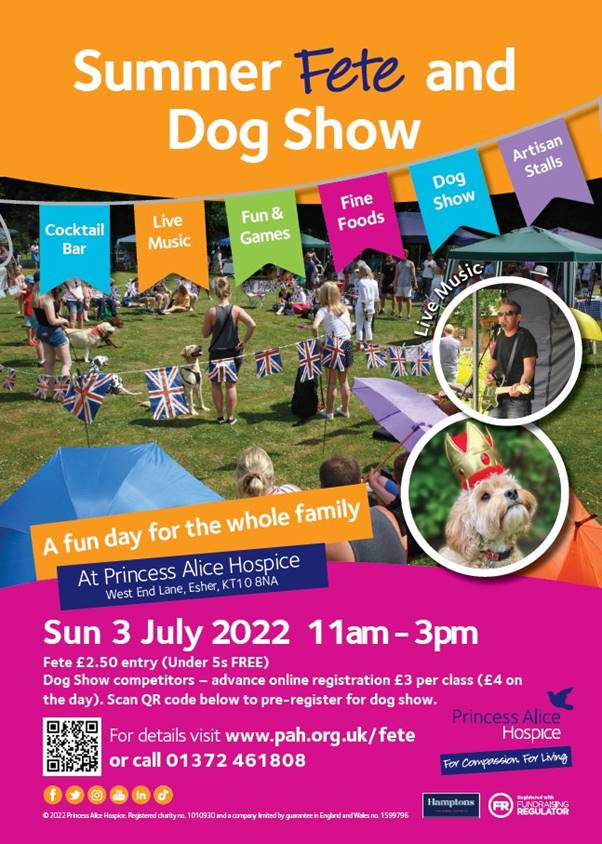 Sunday July 3rd - Princes Alice Summer Fete and Dog Show